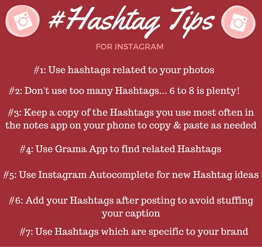 Tips for using hashtags on Instagram